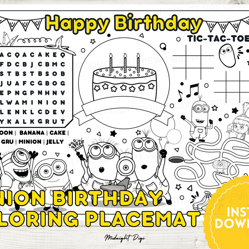 Minion Birthday - Etsy