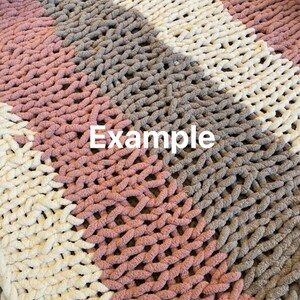 Custom Finger Crocheted Blanket