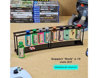Resident Evil Virus Black Rack with 10 Vials included - KIT Collection
