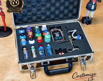 Resident Evil Virus Premium KIT 16 Vials, Syringe & Wireless Briefcase with RGB LED Lights - Collectible Gift
