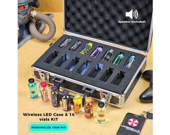 Resident Evil Virus Wireless Briefcase with LED Lights, speaker and 14 Vials Included - KIT Collection