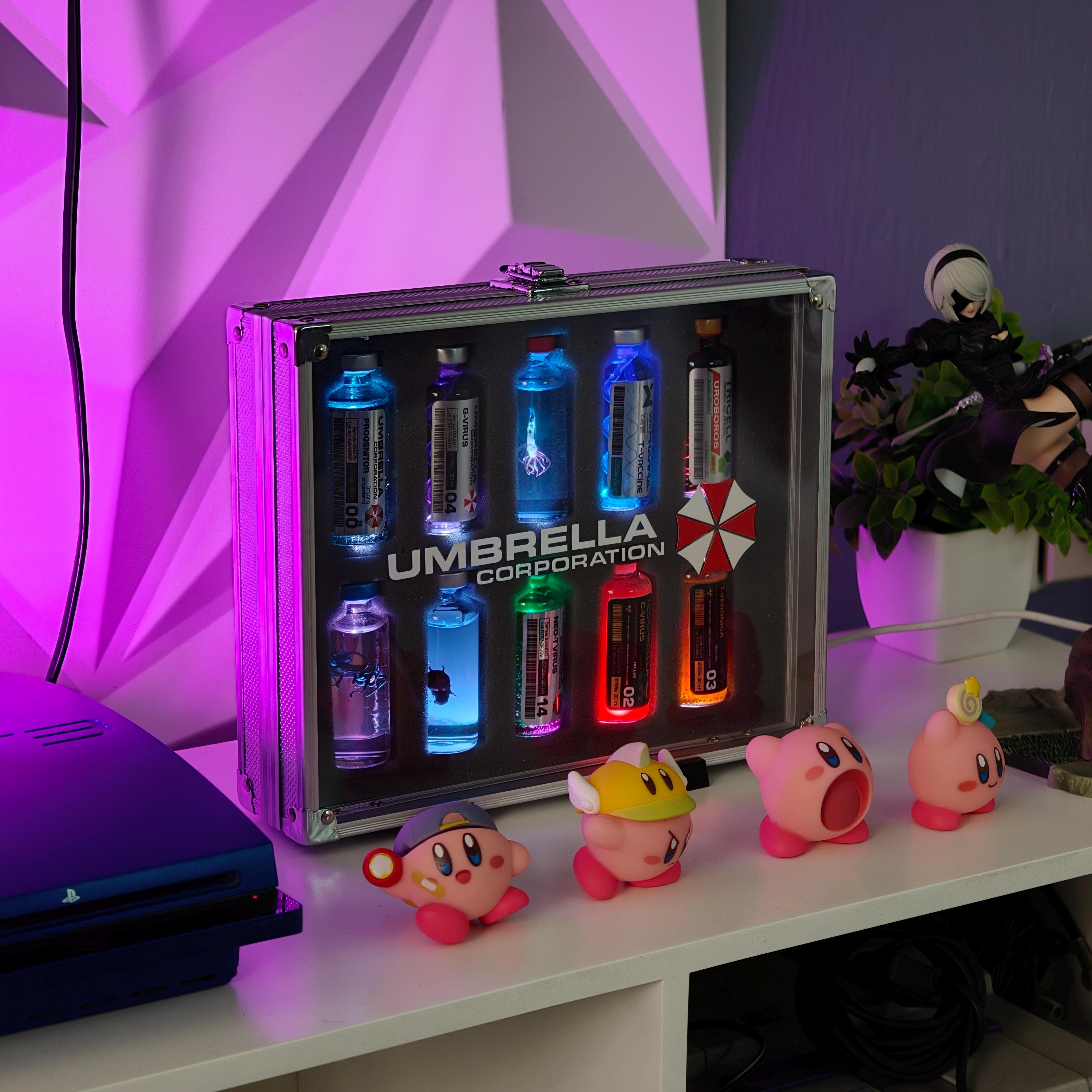 Resident Evil Virus KIT 10 Vials & Case With RGB LED Lights