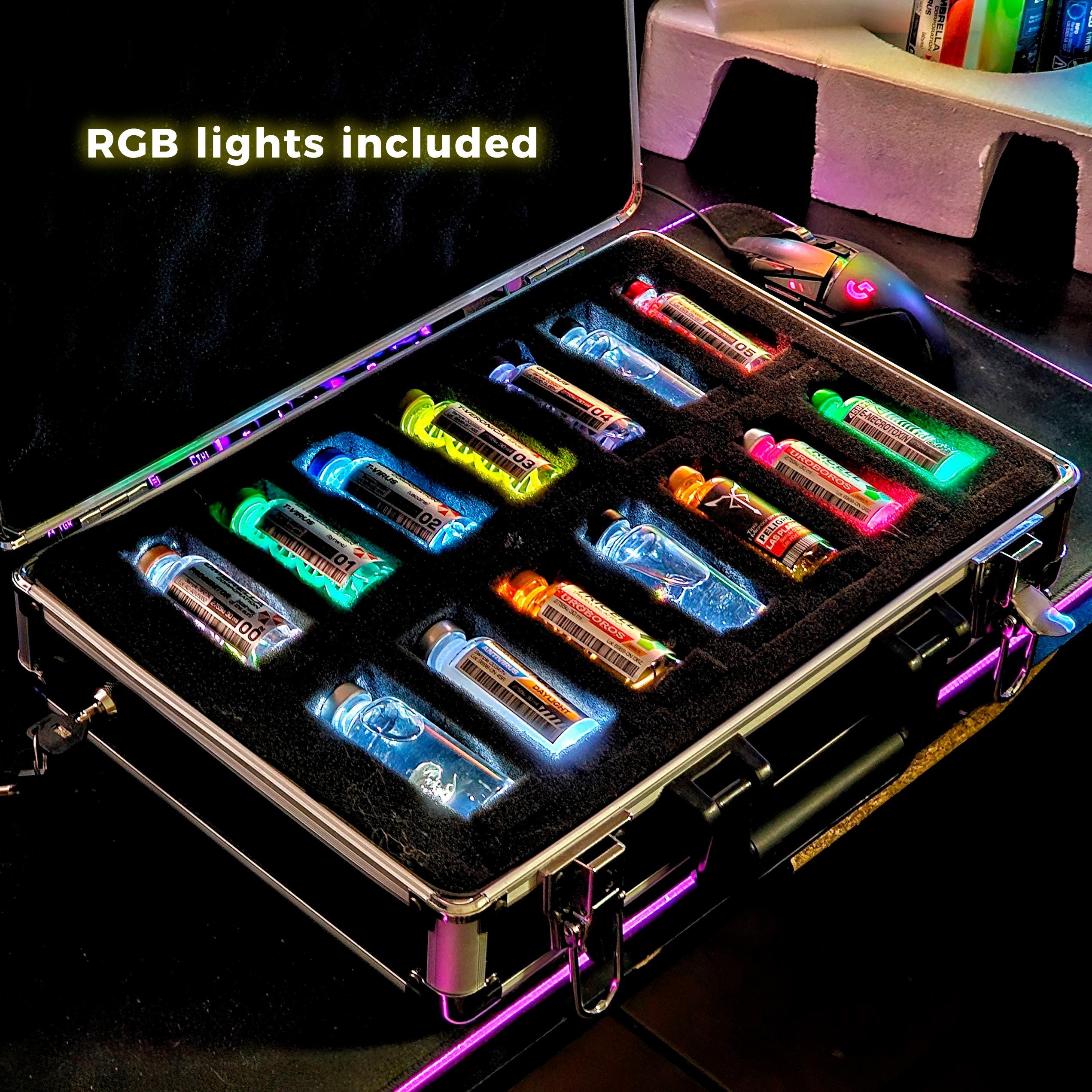 Resident Evil Virus Briefcase With LED Lights and 14 Vials Included ...