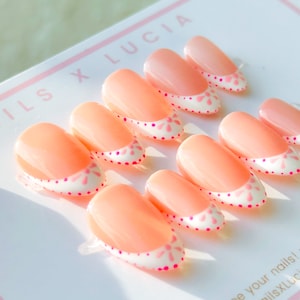 Clueless || Girly French Luxury Press On nails || Short and Long Press On Nails || Apres Gel X