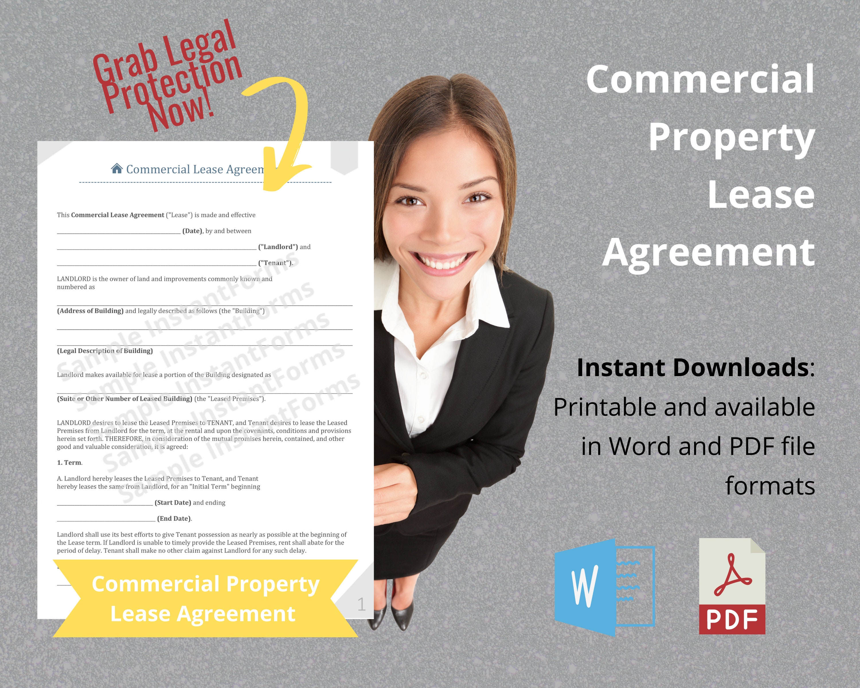 Contrato de arrendamiento comercial imprimible, contrato de