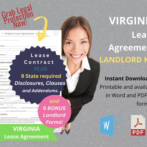 Residential Lease Contract Template Etsy Residential Lease Contract Template Etsy