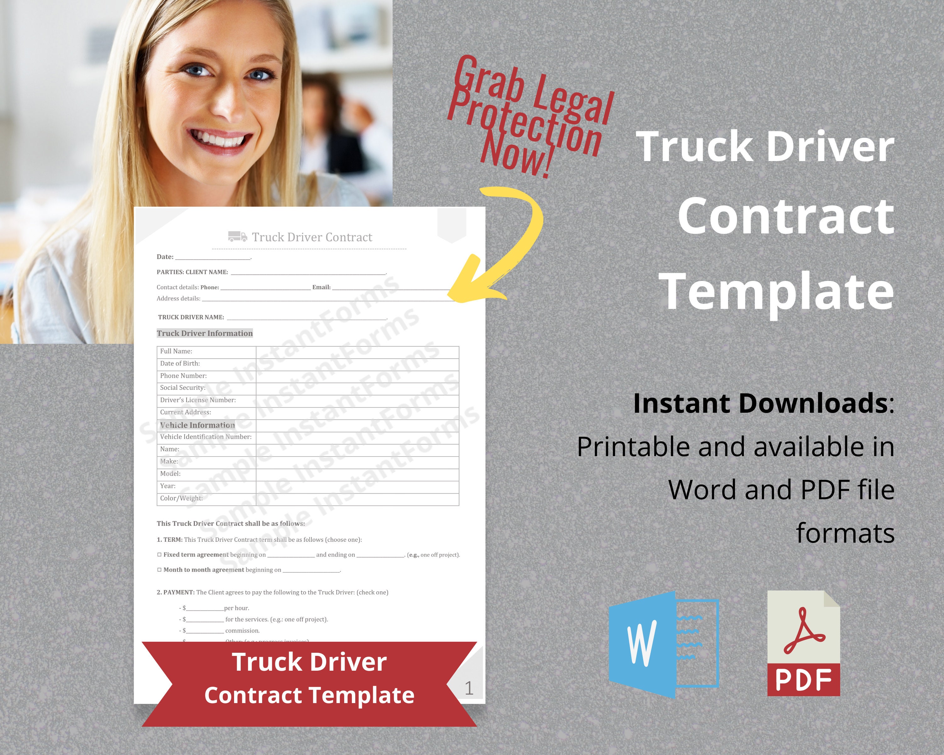 Truck Driver Contract Template Truck Driver Contract Agreement Truck Driver Contract Template Truck Driver Contract Agreement