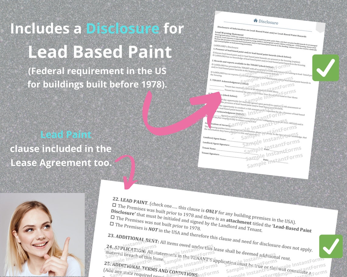 6 Month Lease, Six Month Lease, Printable 6 Month Rental Agreement