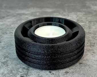 3D Printed Wheel Tea Light Holder