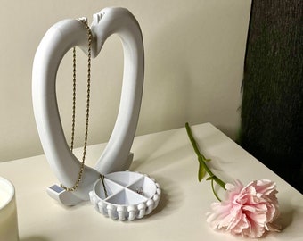 Heart Jewelry Organizer Tree: 3D Printed Ring Holder