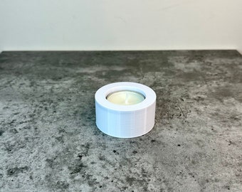Moderne 3D-geprinte theelichthouder