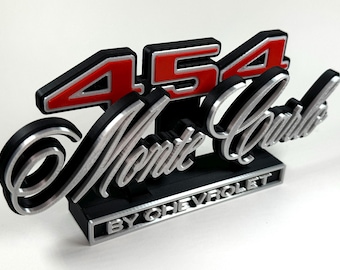 Monte Carlo 454 vintage de 1970: logotipo independiente impreso en 3D