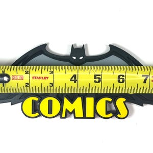 Detective Comics / Gotham City 3D Printed Freestanding Logos 8" Wallmount