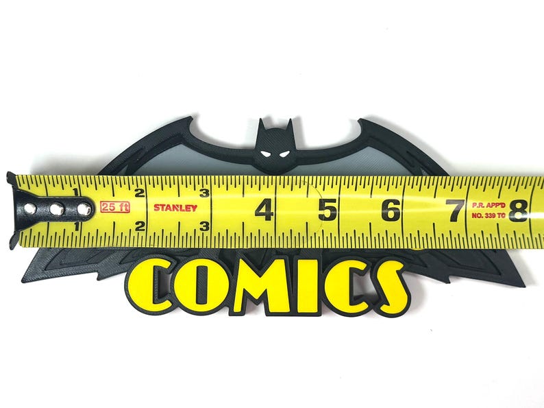 Detective Comics / Gotham City 3D Printed Freestanding Logos 8" Wallmount