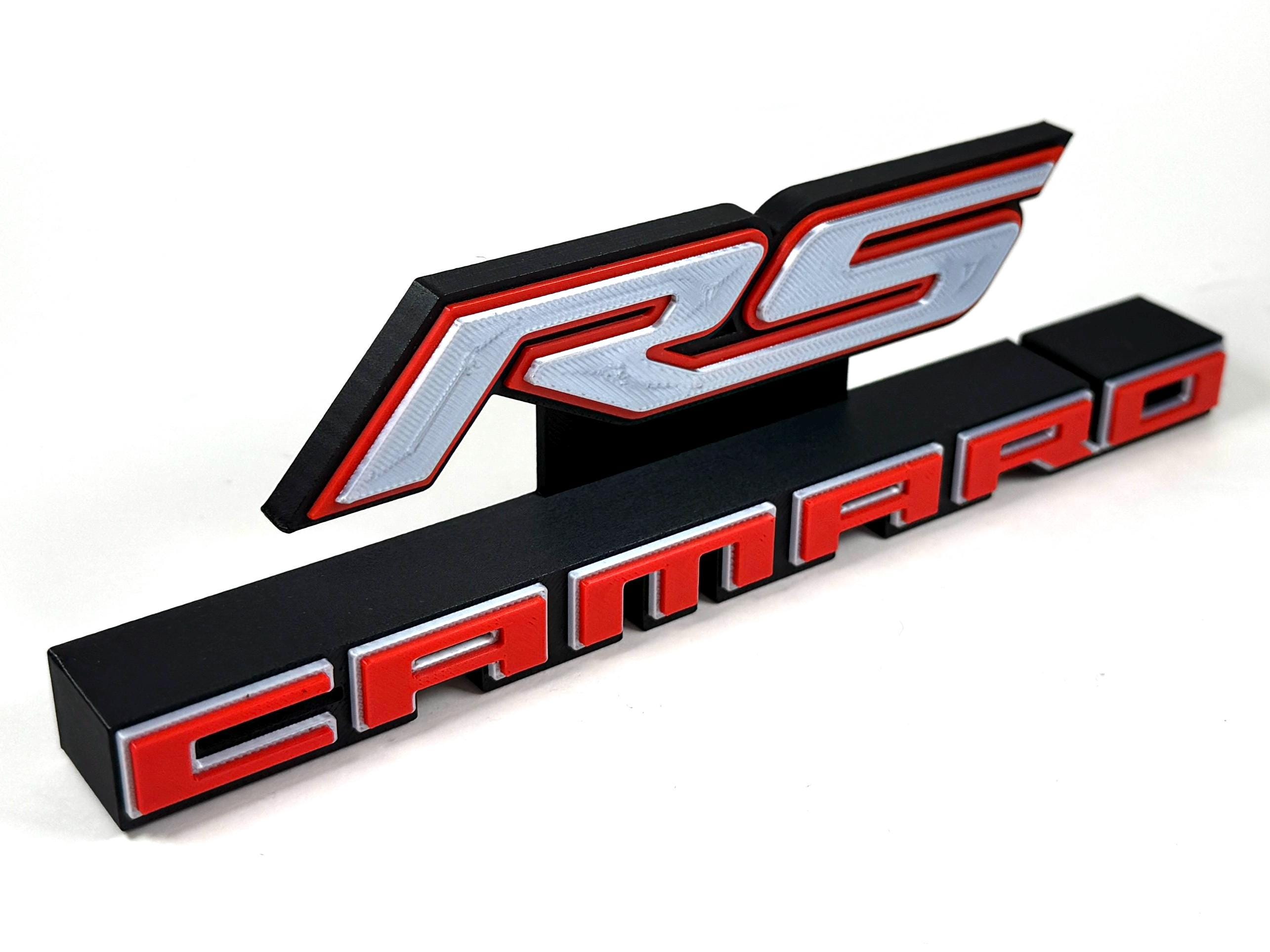 Chrome Red ZL1 Nameplate Emblem – Fits Camaro Hood Or Rear Bumper – Self-Adhesive