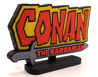 Conan le barbare logo imprimé en 3D