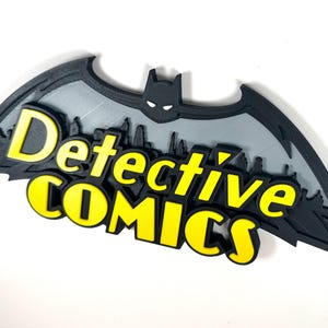 Detective Comics / Gotham City 3D Printed Freestanding Logos image 9