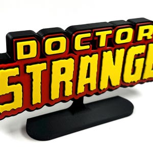 Vintage 70&#39;s Doctor Strange Freestanding Logo