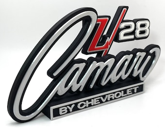 Vintage 1969 Camaro Z-28 Drukowane w 3D Wolnostojące Logo