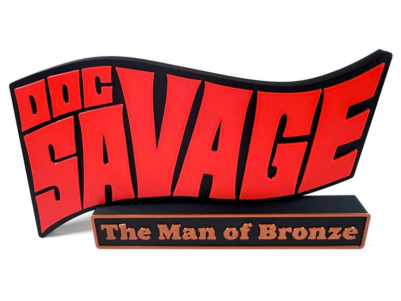 Doc Savage 3D Printed Freestanding Logo - Etsy