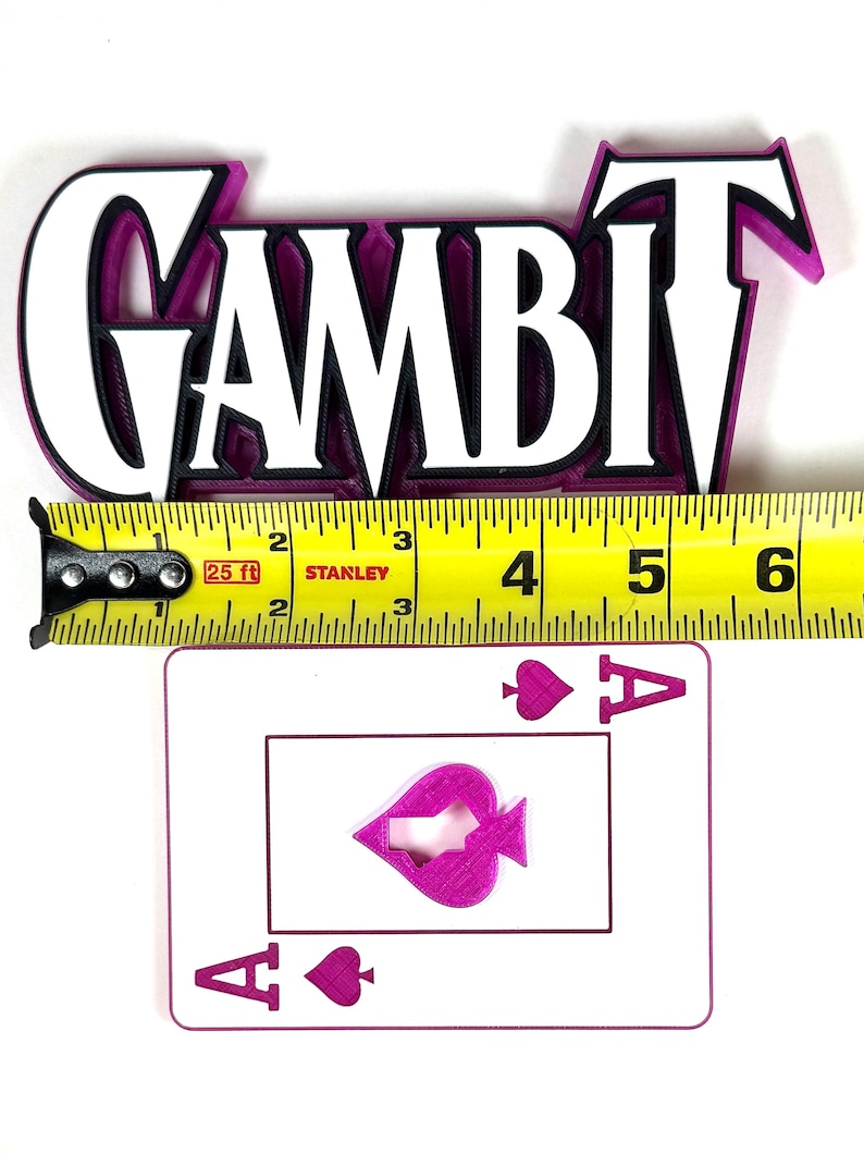 GAMBIT 3D Printed Freestanding Logo - Etsy