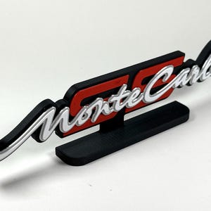 Chevrolet Monte Carlo SS 3D-utskriven fristående logotyp