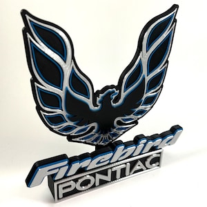 1977 Pontiac Firebird 3D Printed Freestanding Logo
