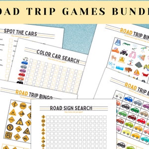 Kids Road Trip Games,  Printable activities, Travel games for kids, Road trip boredom busters, License plate bingo printable