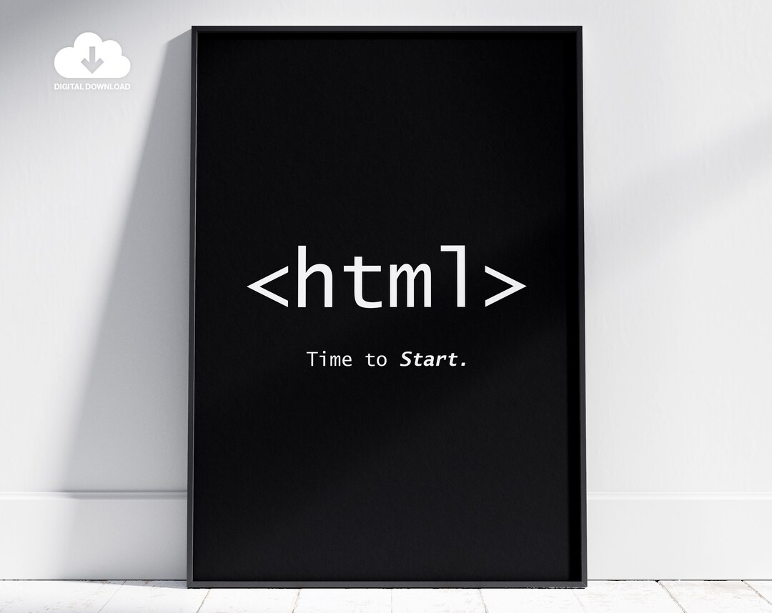 HTML Poster. Computer Room Decor. Coding Posters. Programmer Quotes ...