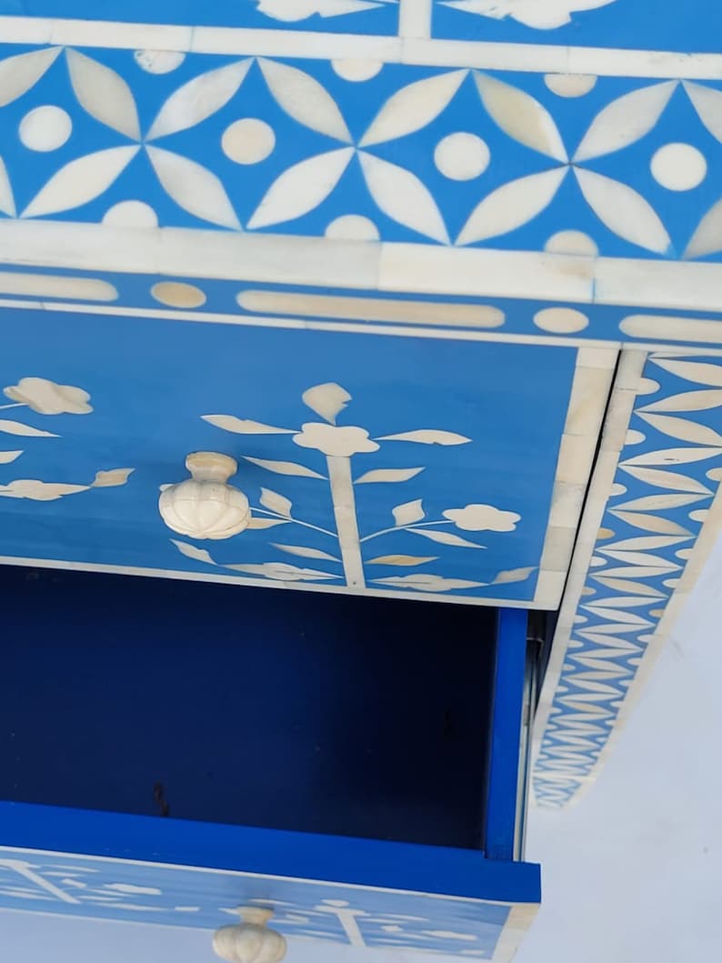 Bone Inlay Bone Inlay Drawer Bone Inlay Dresser Etsy