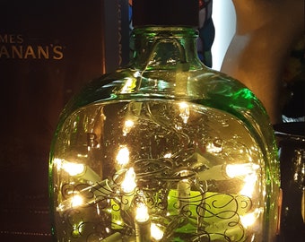 Bottle lamp, James Buchanan's Special Reserve bottle lamp w/original box.