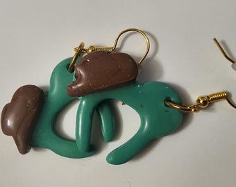 Agent P Inspired Mickey Ears Earrings | Perry the Platypus DisneyBound Jewelry | Phineas and Ferb Earrings | Disney Gift