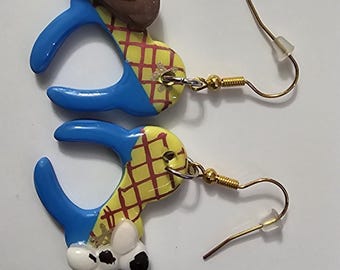 Woody Inspired Mickey Ears Earrings | Toy Story DisneyBound Jewelry | Cowboy Hat Earrings | Disney Park Outfit Gift