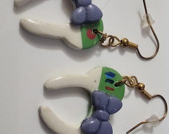 Buzz Lightyear Inspired Mickey Ears Earrings | Toy Story Disneybound Jewelry | Handmade Disney Earrings | Pixar Gift for Disney Fans