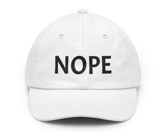 NOPE Dad Hat - Zabawna, sarkastyczna bawełniana czapka baseballowa