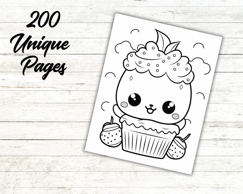 200 Cute Kawaii Coloring Pages for Kids | Coloring Pages for Adult and ...