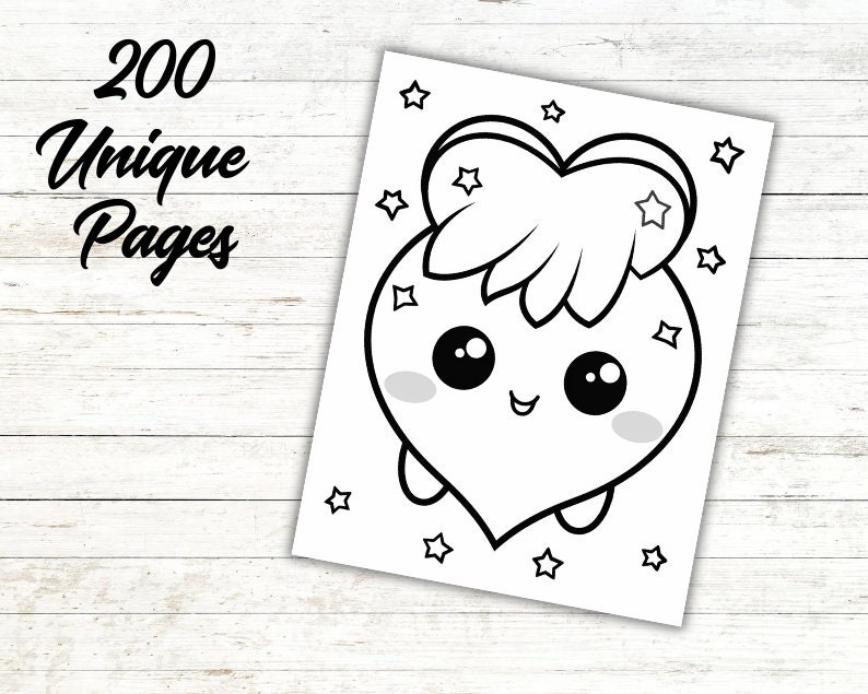 200 Cute Kawaii Coloring Pages for Kids | Coloring Pages for Adult and ...
