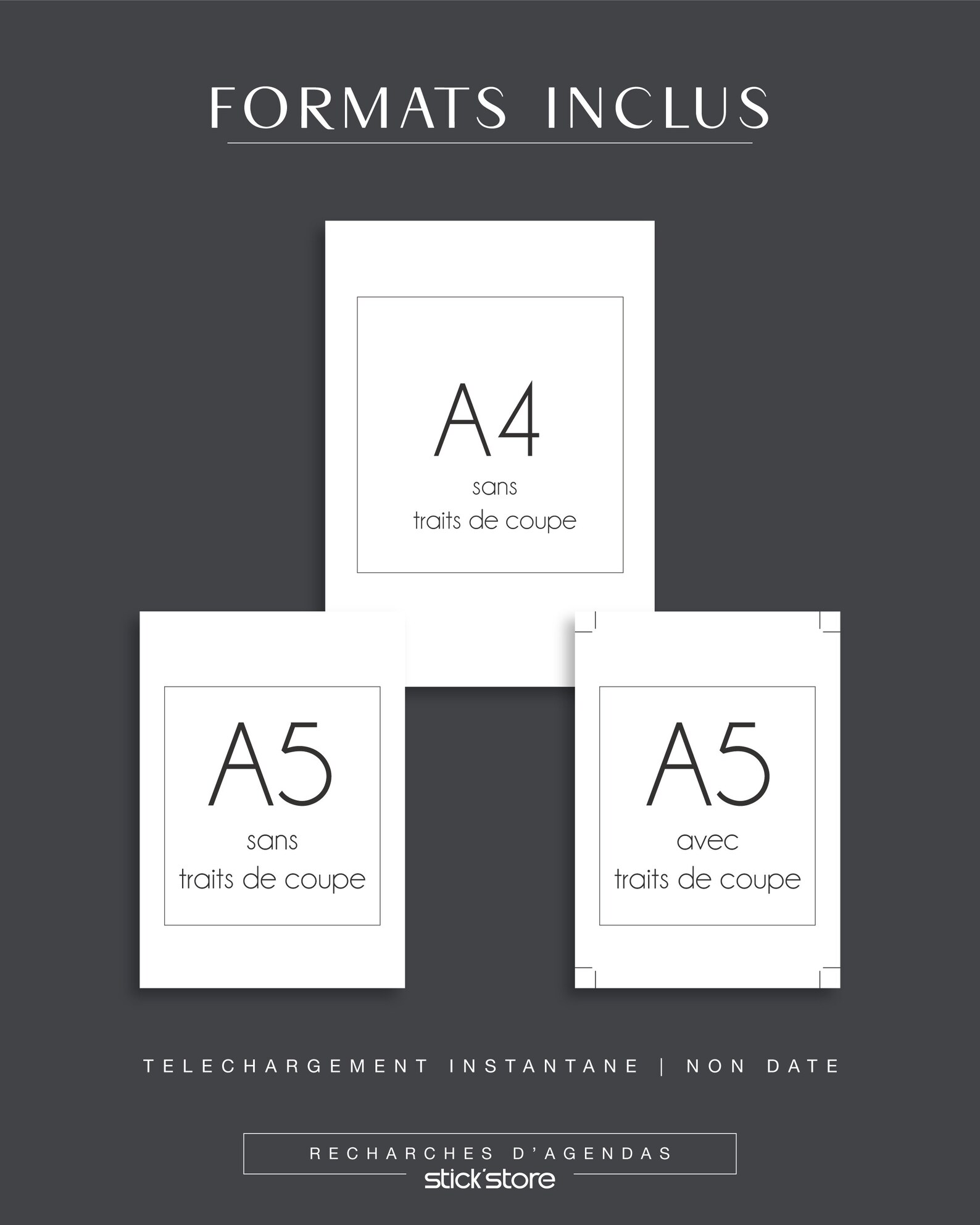 Contact List Planner, A4 and A5 Formats, Address Book for Paper and