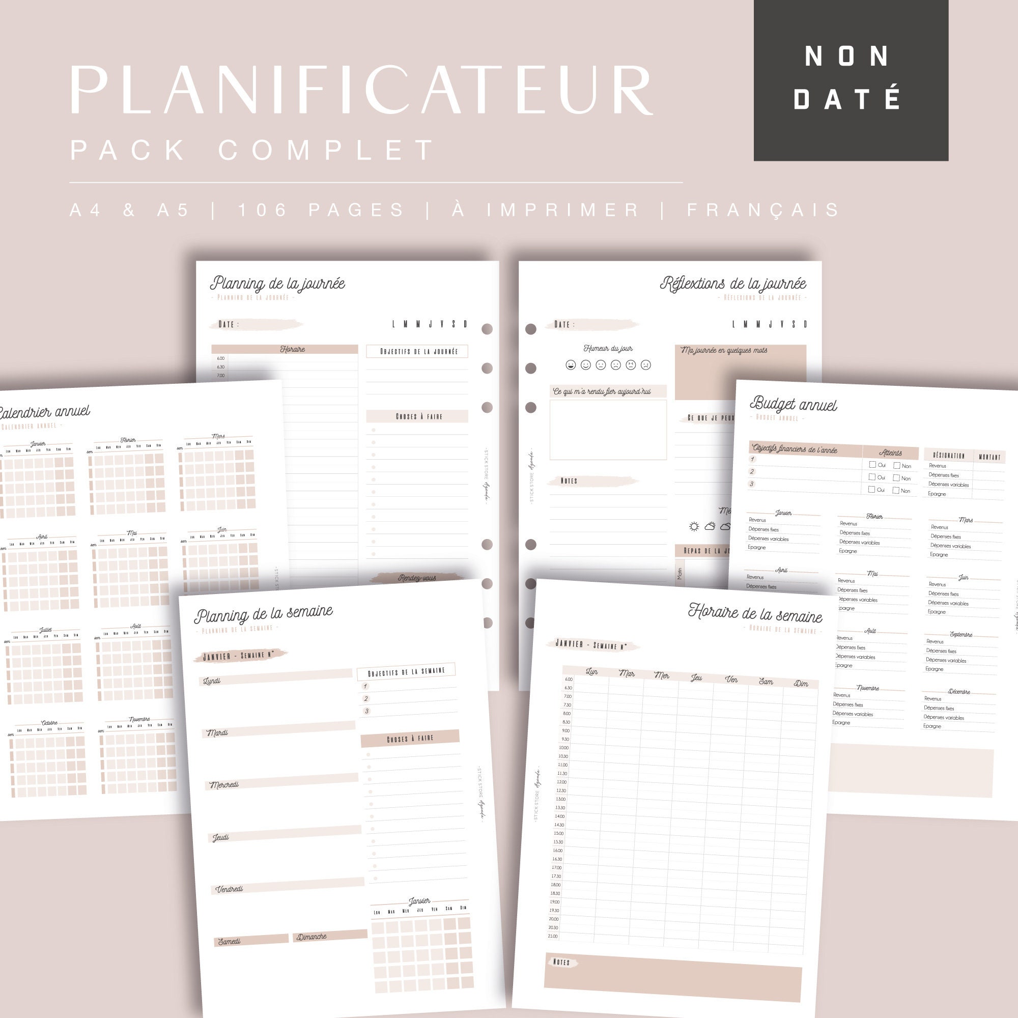 Everyday Planner, Reusable & Eco-Friendly