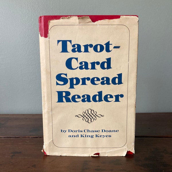 1967 “Tarot-Card Spread Reader” Hardcover Book / Vintage Doris Chase Doane King Keyes Astrology Occult Fortune Telling