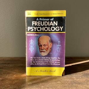 1956 “A Primer of Freudian Psychology” Paperback Book / Vintage Mentor Calvin S. Hall 2nd Printing