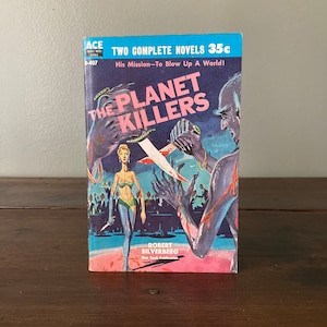 1959 The Planet Killers Paperback Book / Vintage Double Novel Robert Silverberg We Claim These Stars Poul Anderson