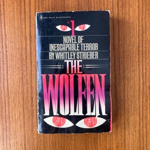 1979 The Wolfen Paperback Book / Vintage Horror Fiction Whitley Strieber