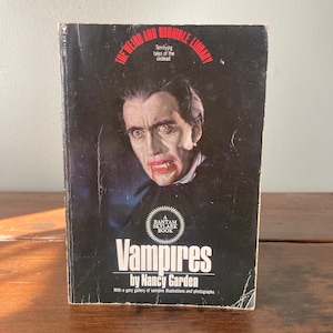 1977 Vampires Paperback Book / Nancy Garden Vintage Occult History Pop Culture