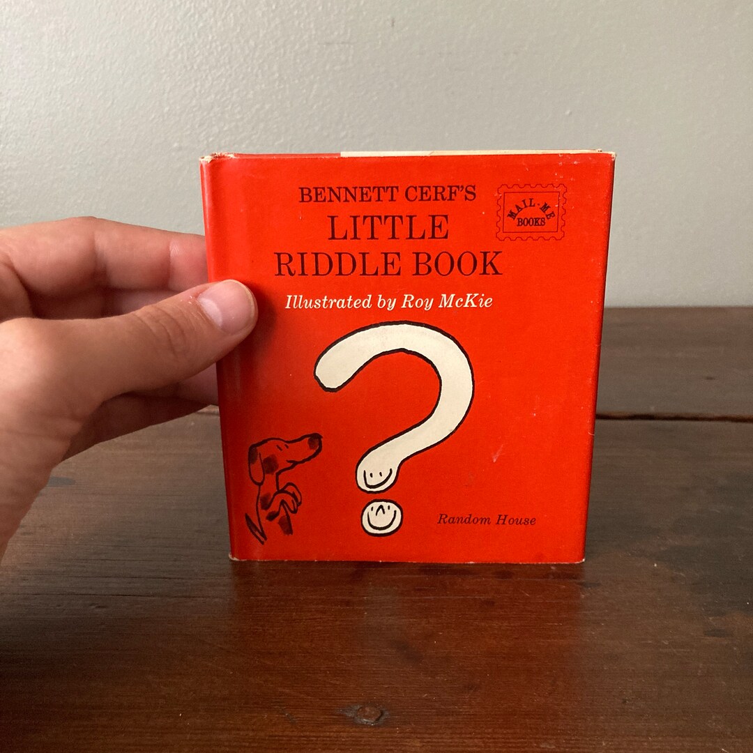 1964 Little Riddle Book Hardcover / Vintage Random House Bennett Cerf ...