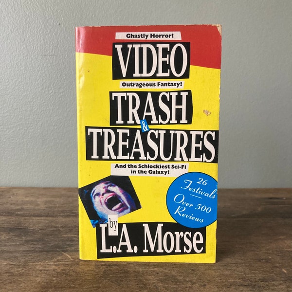 1989 “Video Trash & Treasures” Paperback Book / Cult Films Horror Science Fiction B Movies Video Store Vintage