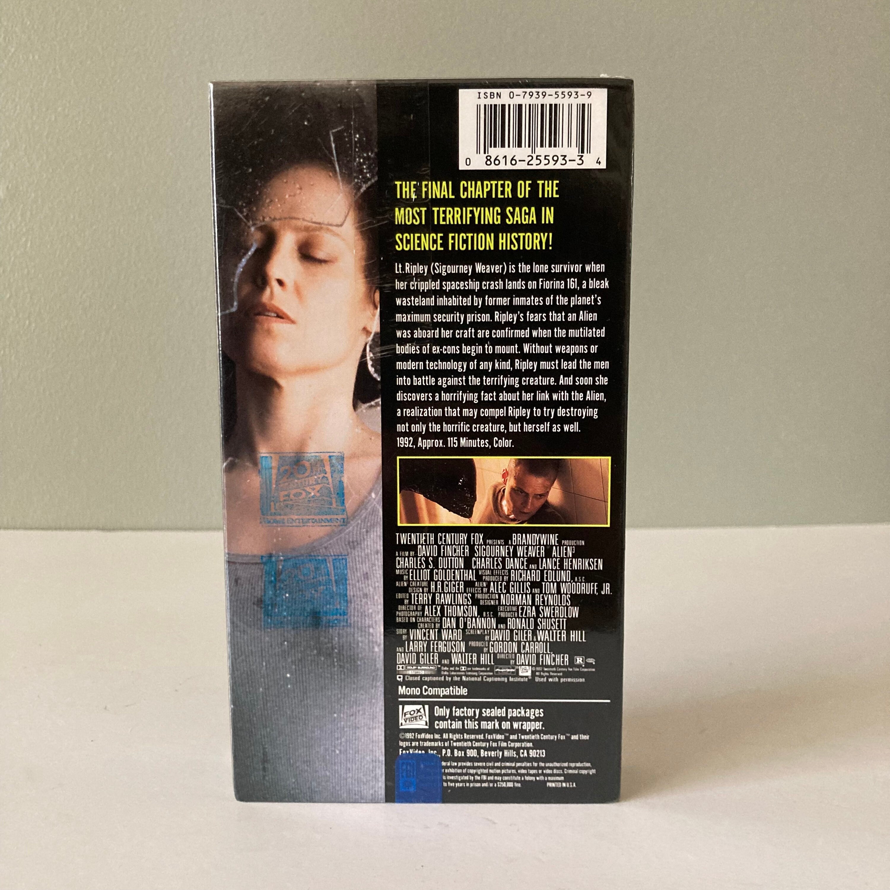 1992 “alien 3” Sealed VHS Tape / Vintage David Fincher Ridley Scott ...