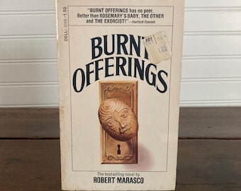 Ofrendas quemadas de 1974 Libro de bolsillo / Primera edición de terror vintage Robert Marasco