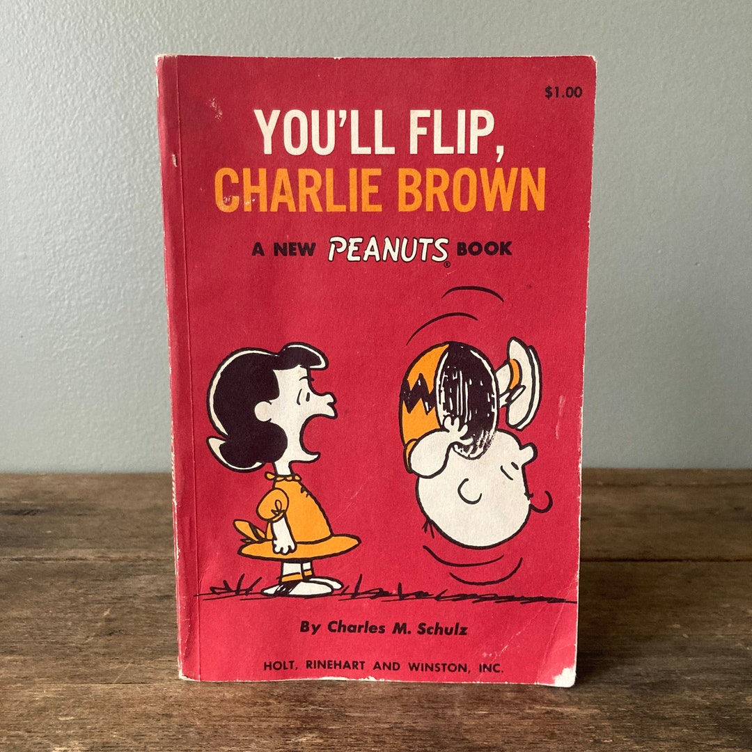 1967 youll Flip, Charlie Brown Paperback Book / Vintage Charles M