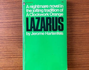 1966 Lazarus Paperback Book / Vintage Jerome Hartenfels Nightmare Exploitation 1st Edition